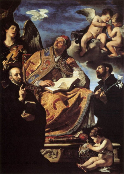 Il Guercino: Nagy Szent Gergely (1626)