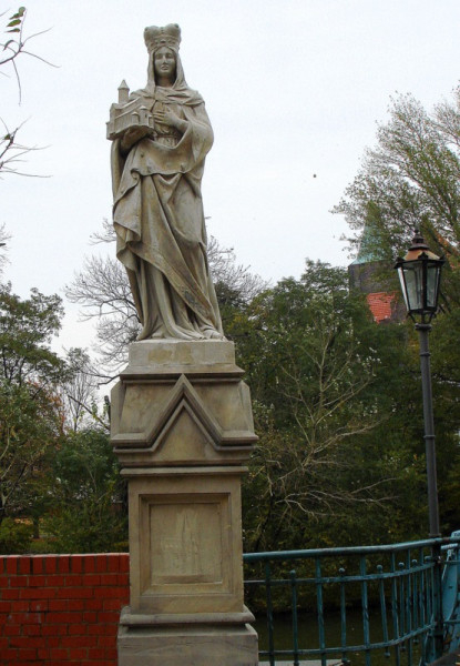 Szent Hedvig szobra Wrocławban