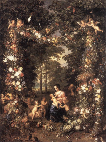 Jan Brueghel: A Szent Család (1623 körül)