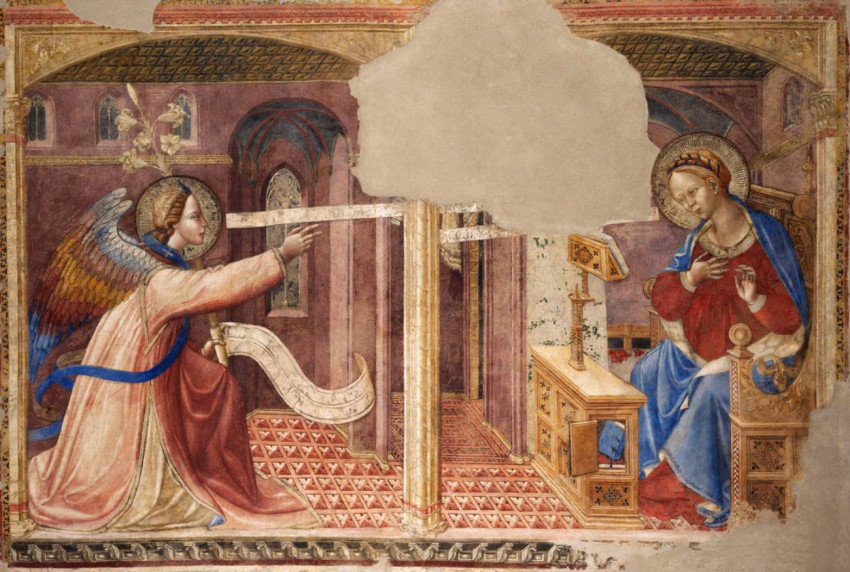 Cola di Petruccioli: Az angyali üdvözlet (1390-es évek)