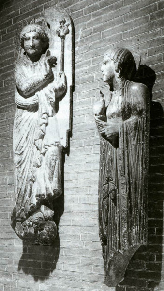 Középkori francia szobrász alkotása (1200 körül)