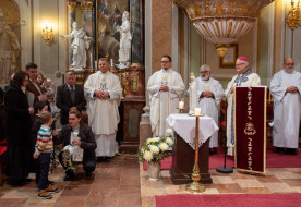 A 75 éves Spányi Antalt köszöntötték Bodajkon