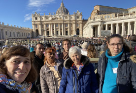 „Életem legnagyobb élménye” – A pápával ebédeltek az MMSZ által gondozott szegények