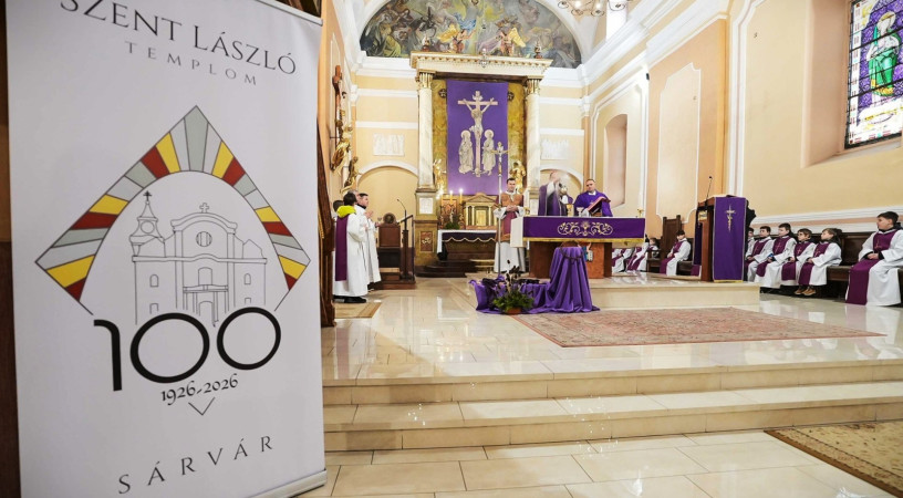 Jubileumi év kezdődött Sárváron: a Szent László király-templom centenáriumát ünneplik