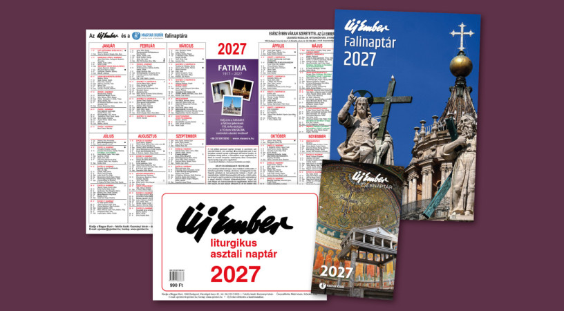 Megjelentek az <i>Új Ember</i> 2027-es naptárai